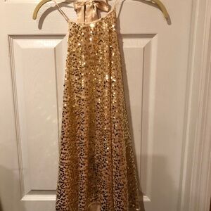 Victoria's Secret Gold Sequin Teddy size medium.